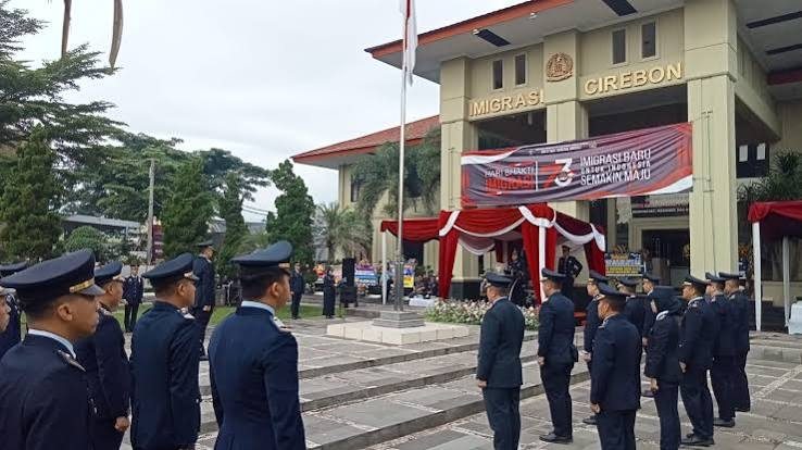 Jajaran Imigrasi Cirebon Ikuti Upacara Peringatan Hari Lahir Pancasila